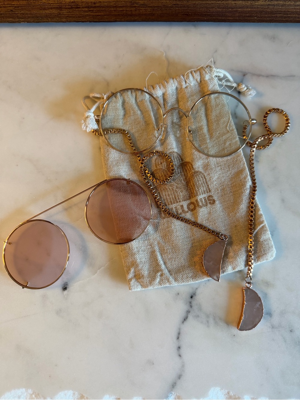 GUC Rose Gold Willows Hard to Find Sunglasses